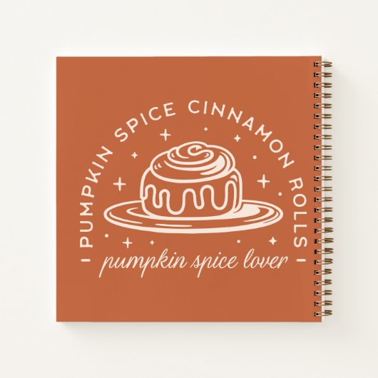 Pompoen Spice Cinnamon Rolls Notitieboek (Achterkant)