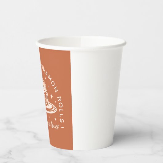 Pompoen Spice Cinnamon Rolls Papieren Bekers (Links)