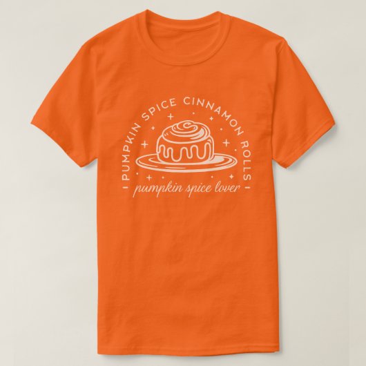 Pompoen Spice Cinnamon Rolls T-shirt (Design voorkant)