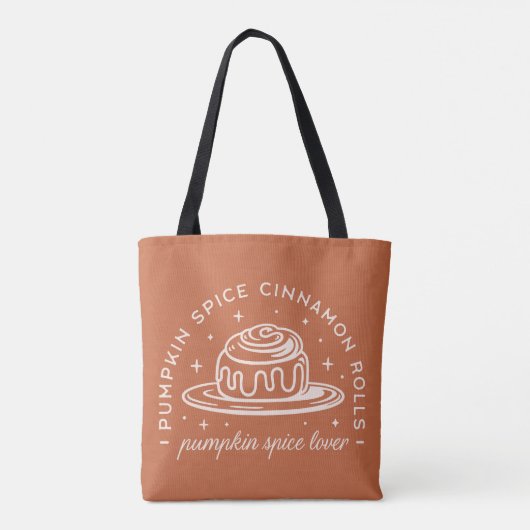 Pompoen Spice Cinnamon Rolls Tote Bag (Achterkant)