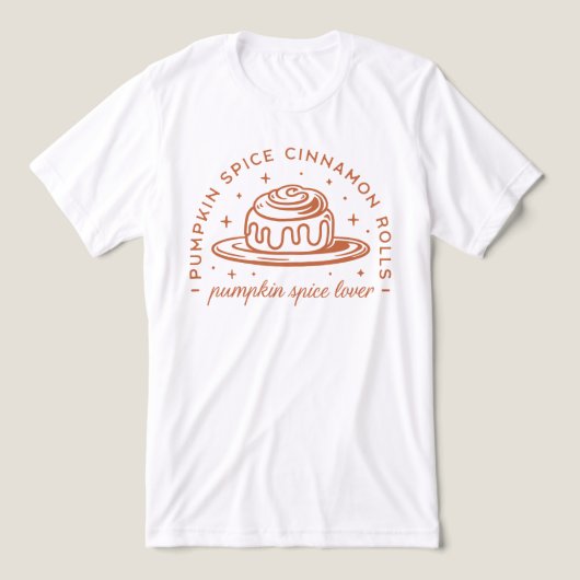 Pompoen Spice Cinnamon Rolls Tri-Blend Shirt (Design voorkant)