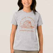 Pompoen Spice Cinnamon Rolls Tri-Blend Shirt (Voorkant)