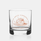 Pompoen Spice Cinnamon Rolls Whisky Glas (Voorkant)
