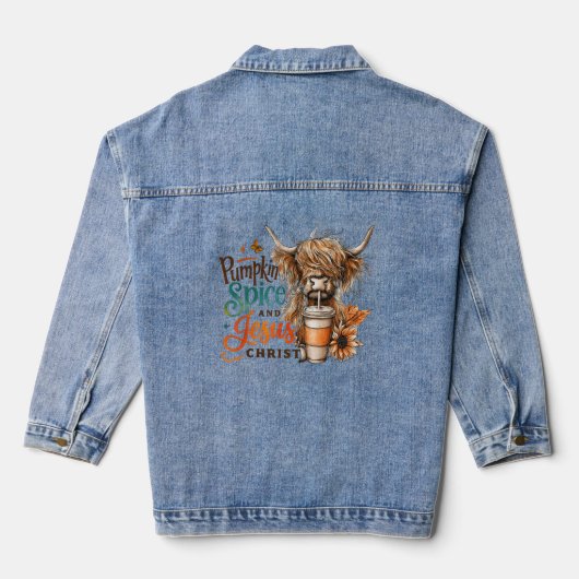 Pompoen Spice... Denim Jacket (Achterkant)
