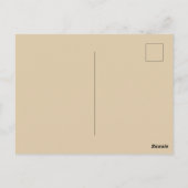 Pompoen Spice Drink met Herfst Bladeren Briefkaart (Achterkant)