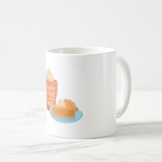 Pompoen Spice en alles lekker, latte en taart Koffiemok (Voorkant rechts)