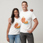Pompoen Spice en alles lekker, latte en taart T-shirt (Unisex)