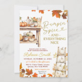 Pompoen Spice en alles Mooi Baby shower Kaart (Voorkant)