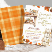 Pompoen Spice en alles Mooi Baby shower Kaart