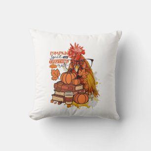 Pompoen Spice en alles Mooie Herfst Chicken Vib Kussen