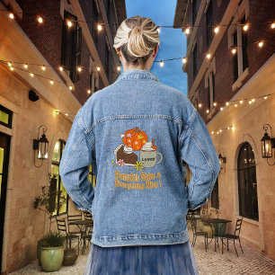 Pompoen Spice en alles Mooie Herfst Kleding Denim Jacket
