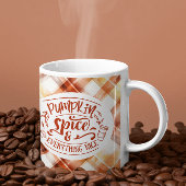 Pompoen Spice en alles Mooie Herfst Plaid Koffiemok