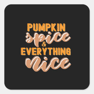 Pompoen Spice en alles mooie herfst Vierkante Sticker