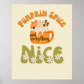 Pompoen Spice en alles Nice Decor Poster (Voorkant)