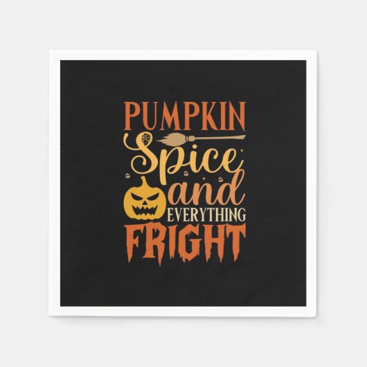 Pompoen Spice en alles schrikken Servet (Voorkant)