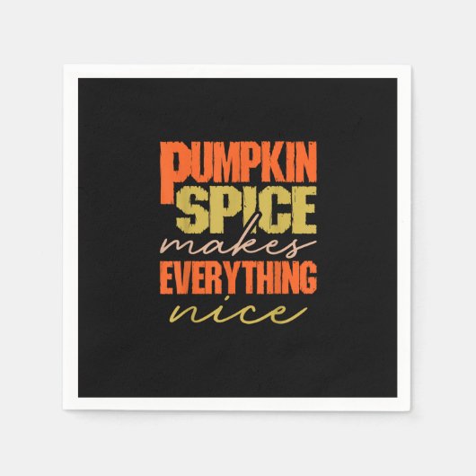 Pompoen Spice en alles wat leuk Happy Pumpkin SP Servet (Voorkant)