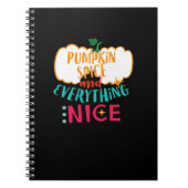 Pompoen Spice en alles wat leuk is liefde herfst f Notitieboek (Voorkant)