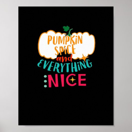 Pompoen Spice en alles wat leuk is liefde herfst f Poster (Voorkant)