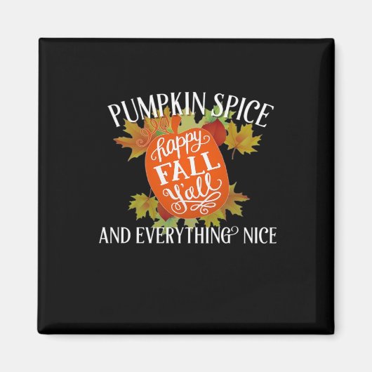 Pompoen Spice en alles wat leuke Herfst Classic Magneet (Voorkant)