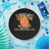 Pompoen Spice en alles wat leuke Herfst Classic Papieren Bordje (Feest)