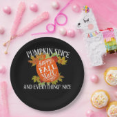 Pompoen Spice en alles wat leuke Herfst Classic Papieren Bordje (Feest)