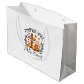 Pompoen Spice en Jezus Christus Kruis Pompoen Chri Groot Cadeauzakje (Achterkant Gekanteld)