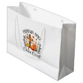 Pompoen Spice en Jezus Christus Kruis Pompoen Chri Groot Cadeauzakje (Voorkant Gekanteld)