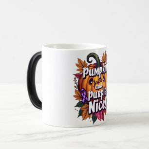 Pompoen Spice en Paarse Nice: Grappige Herfst Awar Magische Mok