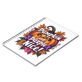 Pompoen Spice en Paarse Nice: Grappige Herfst Awar Notitieboek (Linkerzijde)