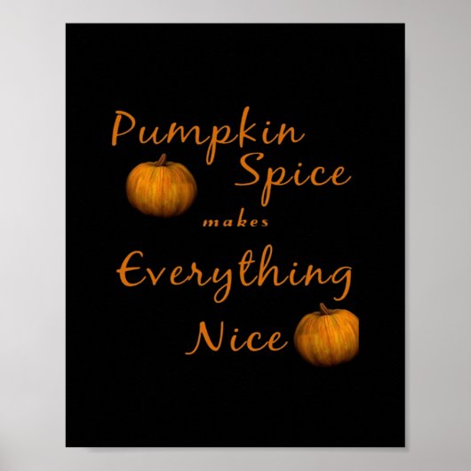 Pompoen Spice Essential Poster (Voorkant)