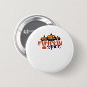 Pompoen Spice Essential Ronde Button 5,7 Cm (Voorkant /achterkant)