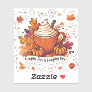 Pompoen Spice & Everything Leuke Gezellige Herfst  Sticker