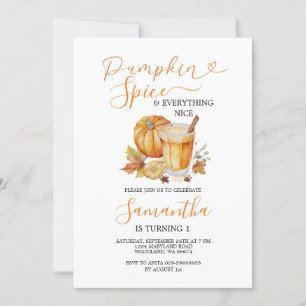 Pompoen Spice & Everything Leuke Herfst 1e verjaar Kaart