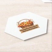 Pompoen Spice & Everything Nice – Gezellige Herfst Kartonnen Onderzetters (Schuin)