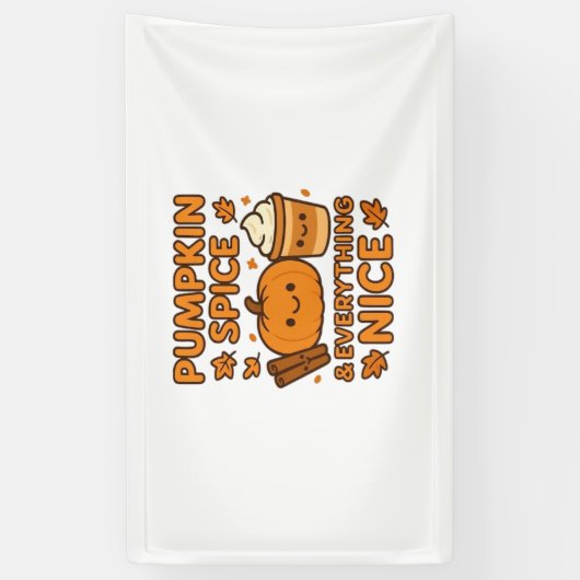 Pompoen Spice & Everything Nice – Gezellige Herfst Spandoek (Verticaal)