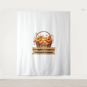Pompoen Spice & Everything Nice – Gezellige Herfst Wandkleed