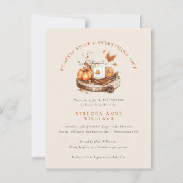 Pompoen Spice & Everything Nice – Herfst Baby show Briefkaart