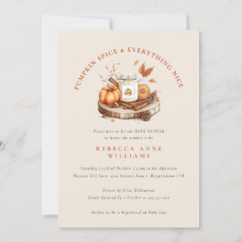 Pompoen Spice & Everything Nice – Herfst Baby show Kaart