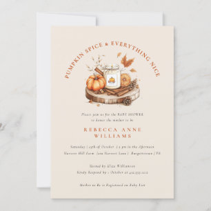 Pompoen Spice & Everything Nice – Herfst Baby show Kaart