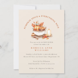 Pompoen Spice & Everything Nice – Herfst Baby show Kaart