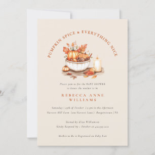Pompoen Spice & Everything Nice – Herfst Baby show Kaart