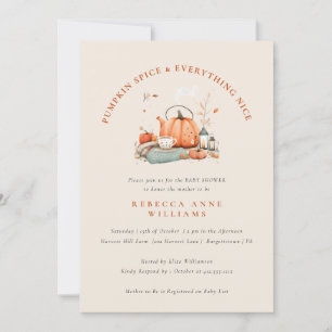 Pompoen Spice & Everything Nice – Herfst Baby show Kaart