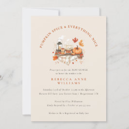 Pompoen Spice & Everything Nice – Herfst Baby show Kaart