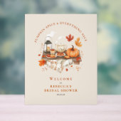 Pompoen Spice & Everything Nice – Herfst Foam Boar Acryl Bord (Neutraal)
