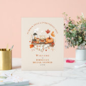 Pompoen Spice & Everything Nice – Herfst Foam Boar Acryl Bord (Huwelijk)