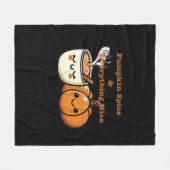 Pompoen Spice & Everything Nice - Herfst Herfst Fleece Deken (Voorkant (Horizontaal))