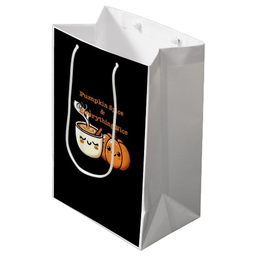 Pompoen Spice & Everything Nice - Herfst Herfst Medium Cadeauzakje (Voorkant Gekanteld)