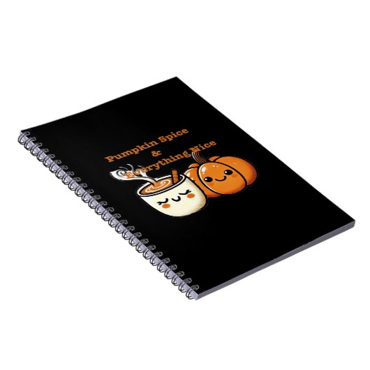 Pompoen Spice & Everything Nice - Herfst Herfst Notitieboek (Rechterzijde)