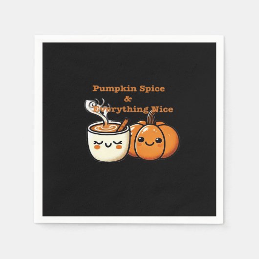 Pompoen Spice & Everything Nice - Herfst Herfst Servet (Voorkant)