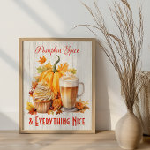 Pompoen Spice & Everything Nice – Herfst Poster